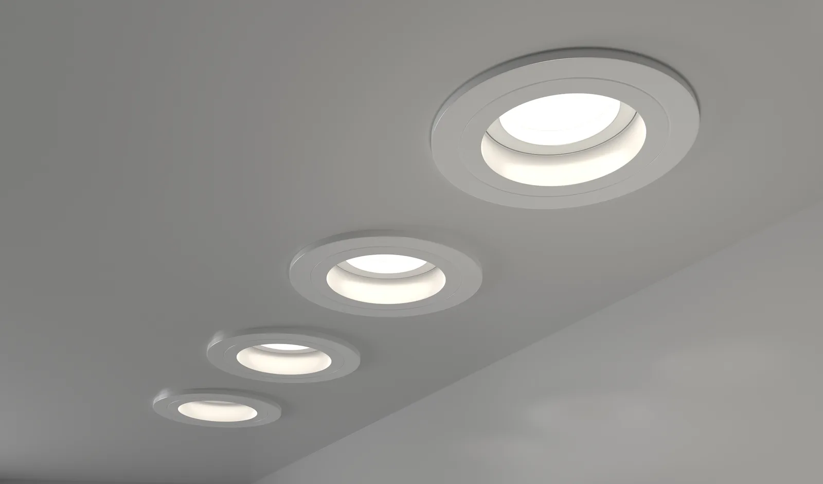 LED downlights installed at a local home